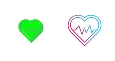 Heart Beat Icon Design vector