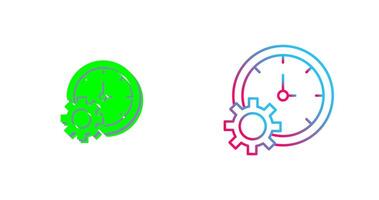 Time Setting Icon Design vector