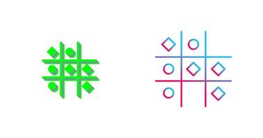 Tic Tac Toe Icon Design vector