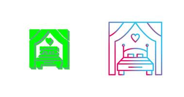 Bed Icon Design vector