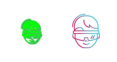 virtual Reality Glasses Icon Design vector