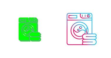 Washing Machine Icon Design vector