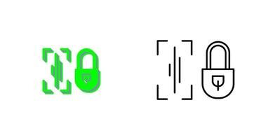 Voice Lock Icon Design vector