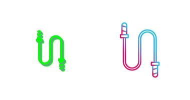 Jumping Rope Icon Design vector