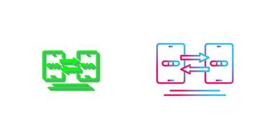 Data Synchronization Icon Design vector