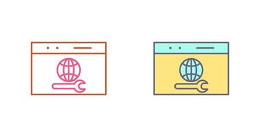 Unique Web Support Icon Design vector