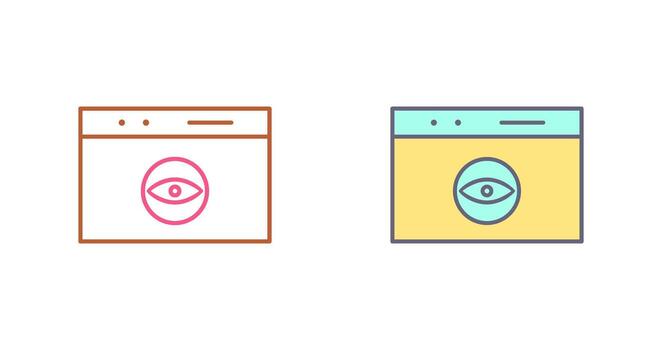 Unique Link Optimization Icon Design vector