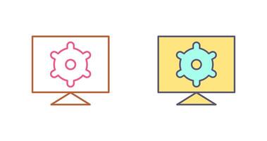 Computer Settings Icon Design vector