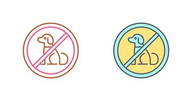 No mascotas icono diseño vector