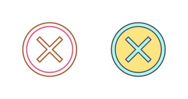 Do Not Cross Icon Design vector