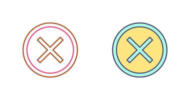 Do Not Cross Icon Design vector