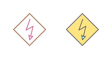 High Voltage Icon Design vector