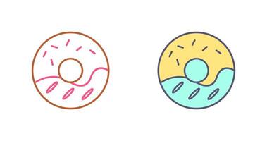 Cream Doughnut Icon Design vector