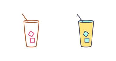 Iced Coffee Icon Design vector