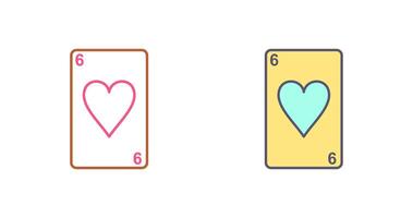Hearts Card Icon Design vector