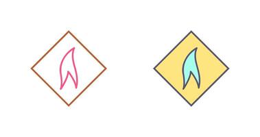 Flammable Material Icon Design vector