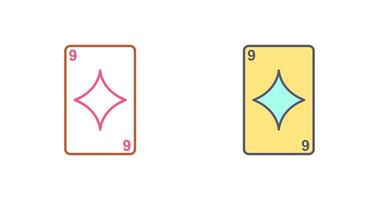 Diamonds Card Icon Design vector