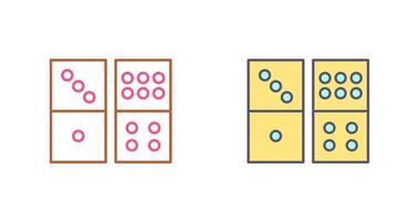 Domino Game Icon Design vector