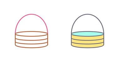 Unique Basket Icon Design vector