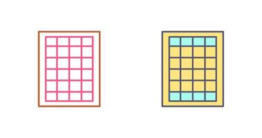 Table of Rates Icon Design vector