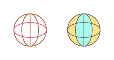 Unique Globe Icon Design vector
