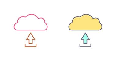 Unique Upload to Cloud Icon Design vector