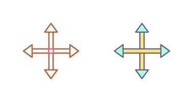 Unique Move Icon Design vector