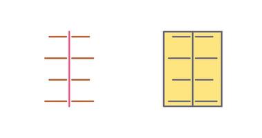Unique Center Align Icon Design vector