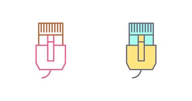 Unique Internet Cable Icon Design vector