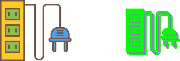 Power Socket Icon Design vector