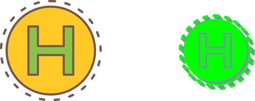 Helipad Icon Design vector