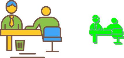 Evaluating work Icon Design vector