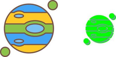 Jupiter Icon Design vector