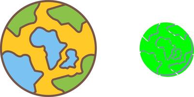 Earth Icon Design vector