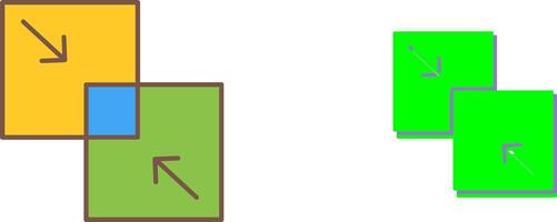 Combine Icon Design vector