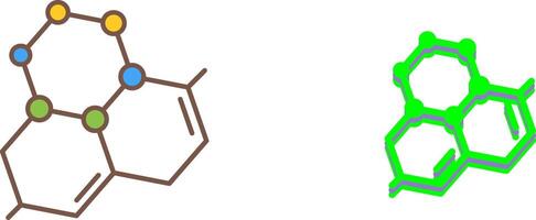 Molecule Icon Design vector