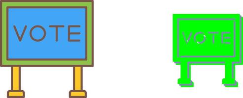 Billboard Icon Design vector