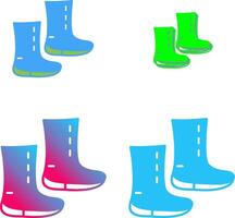 Unique Boots Icon Design vector