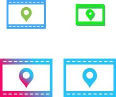 Unique Location Web Advertising Icon Design vector