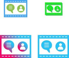 Unique Web Support Icon Design vector
