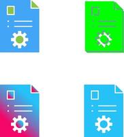 único contenido administración icono diseño vector