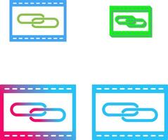 Unique Link Optimization Icon Design vector