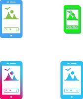 Unique Edit Picture Icon Design vector