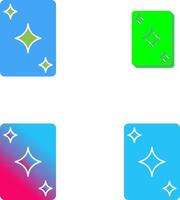 Unique Card Icon Design vector