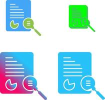 Unique Case Study Icon Design vector