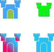 Unique Castle Icon Design vector