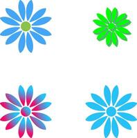 Unique Flower Icon Design vector