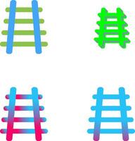 Train Tracks Icon Design vector