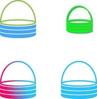 Unique Basket Icon Design vector