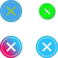 Do Not Cross Icon Design vector